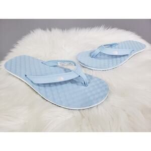 NEW SIZE 10 - NORTH FACE Base Camp Mini‎ II Flip-Flop Beta Blue Gardenia White